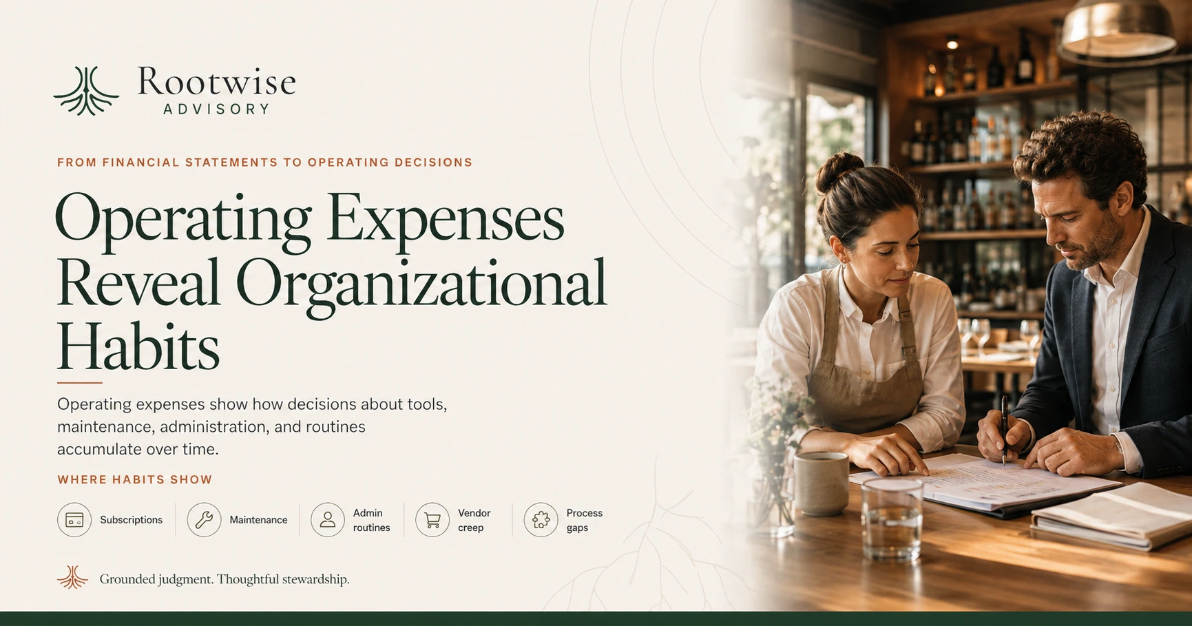 Operating Expenses Reveal Organizational Habits