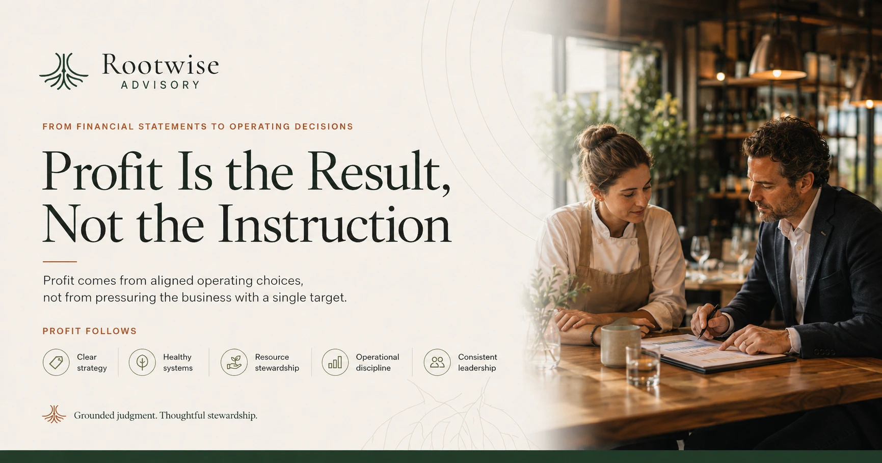 Profit Is the Result, Not the Instruction